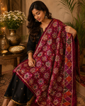 Handmade , Handwoven , Elegant vibrant & Authentic Multicolour Phulkari Dupatta / Indian Scarf. Hand embroidered