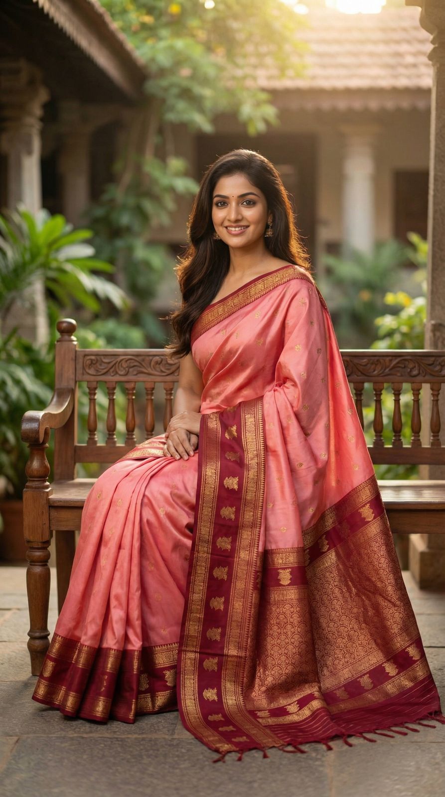 soft banarasi silk saree with zari weaving work
