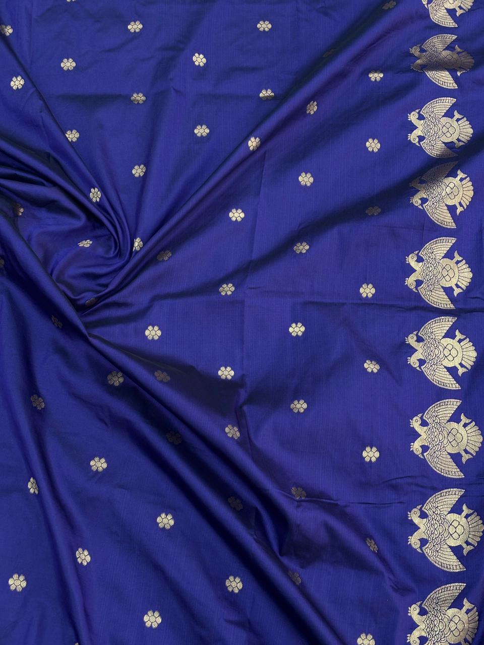 Premium soft banarasi silk saree with pichwai zari weaving work